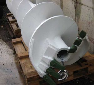 Image of the continuous flight auger for drilling tab